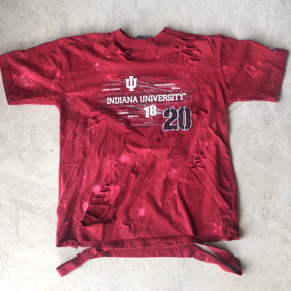 Indiana University Distressed Shirt